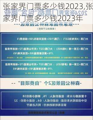 张家界门票多少钱2023,张家界门票多少钱2023年