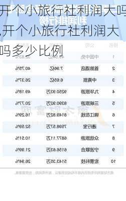 开个小旅行社利润大吗,开个小旅行社利润大吗多少比例