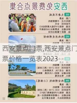 西安景点门票,西安景点门票价格一览表2023