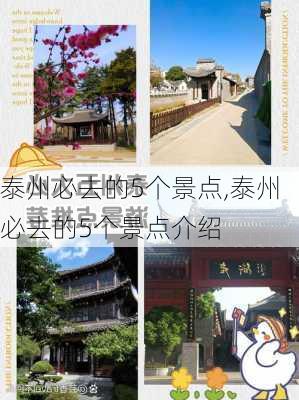 泰州必去的5个景点,泰州必去的5个景点介绍