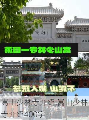 嵩山少林寺介绍,嵩山少林寺介绍400字