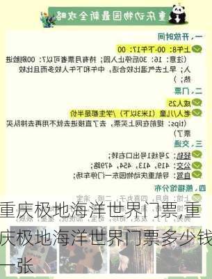 重庆极地海洋世界门票,重庆极地海洋世界门票多少钱一张