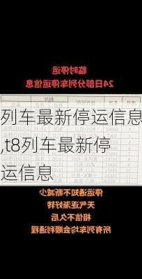 列车最新停运信息,t8列车最新停运信息