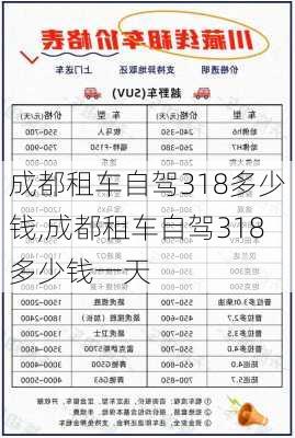 成都租车自驾318多少钱,成都租车自驾318多少钱一天