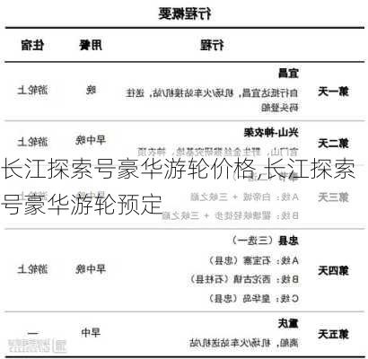 长江探索号豪华游轮价格,长江探索号豪华游轮预定