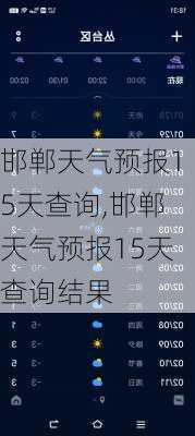 邯郸天气预报15天查询,邯郸天气预报15天查询结果