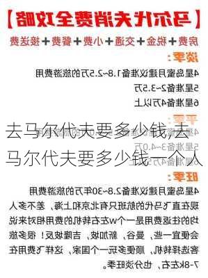 去马尔代夫要多少钱,去马尔代夫要多少钱一个人